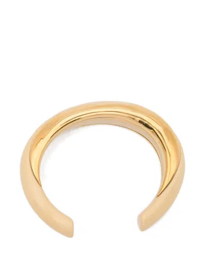 Chloé Glaze Enamel Cuff Bracelet In Gold