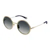 Chloé Gold Acetate Sunglasses In Gold
