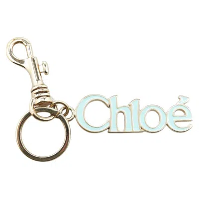Pre-owned Chloé Gold Blue Handbag Charm () In Multi