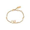 Chloé Iconic Gold Bracelet In Gold