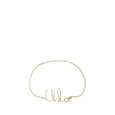 Chloé Gold Brass Thin Belt