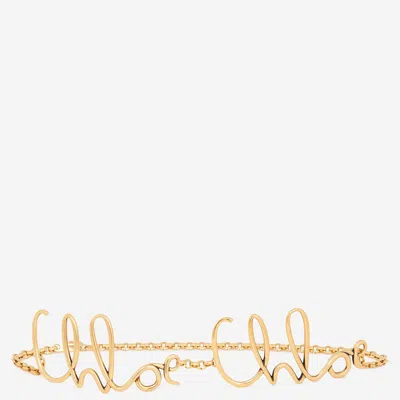 Chloé Gold Chain Belt In Golden