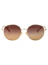 Chloé Chloe Geometrical Sunglasses Ch0325 S 004 In Brown