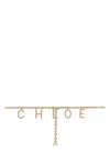 Chloé Gold Metal Belt In Gold