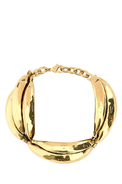 Chloé Gold Metal Chloã© Banana Bracelet In Vintagegold