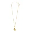 Chloé Women Metallic Necklace With Adjustable Closure And Charms In Brass Woman In Vintagegold