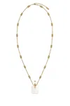 Chloé Crystal-embellished Chain Necklace In Gold