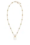 Chloé Crystal-embellished Chain Necklace In Gold