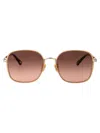 Chloé Gold Metal Frame Sunglasses
