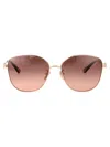 Chloé Chloe Squared Sunglasses Ch0306 Sk 002 In Brown
