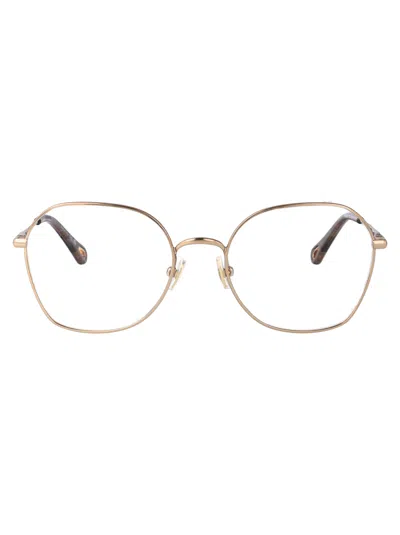 CHLOÉ CHLOÉ GOLD METAL OPTICAL GLASSES