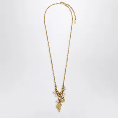Chloé The Chloe Shells Pendant Necklace In Gold