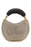 Chloé Chloe Gold Raffia Mini Summer Banana Handbag In Neutral