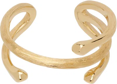 Chloé Gold 'the  Eclectic Cuff' Bracelet In 9dc Vintage Gold