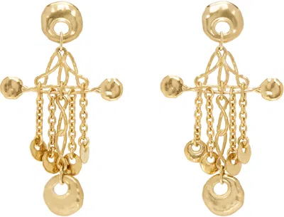 Chloé Gold 'the  Eclectic' Earrings In 9dc Vintage Gold