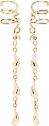 Chloé Iconic Dangling Earrings For Pierced Ears In Gold