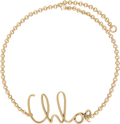 Chloé Gold 'the  Iconic' Small Belt
