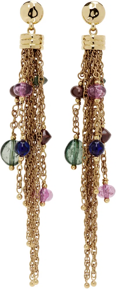 Chloé Pompoms Earrings Gold-tone Finish