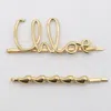 Chloé Set Of 2 Hair Clips "iconic" In Vintagegold