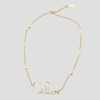 Chloé Gold Tone Brass Necklace
