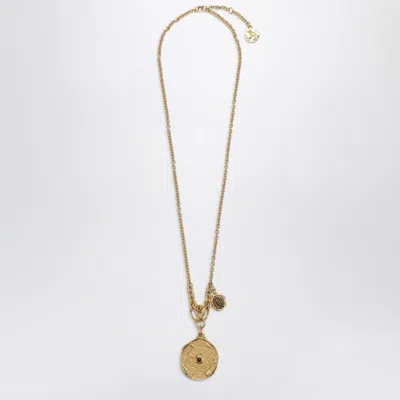 CHLOÉ GOLD ZODIAC PENDANT NECKLACE