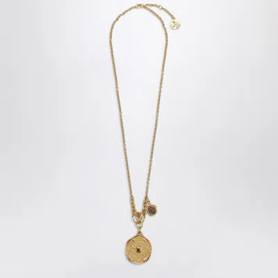 CHLOÉ GOLD ZODIAC PENDANT NECKLACE
