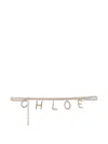 Chloé Lettered Chain Belt In Gold