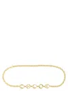 Chloé Golden Chloe Script Jewel Belt In Gold