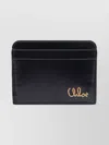 Chloé Golden Logo Compact Clutch Iconic Wallet