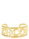 Chloé Golden Script Cuff Bracelet In Gold