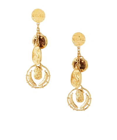Chloé Gold-tone Earrings In Yellow
