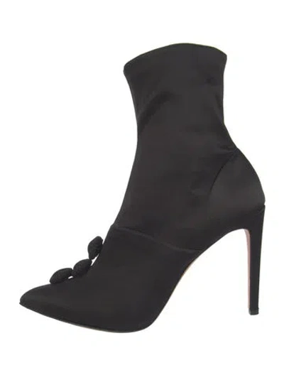 Pre-owned Chloe Gosselin Satin Sock Boots In Blue