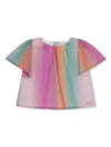 Chloé Gradient-effect Cotton Blouse In Pink