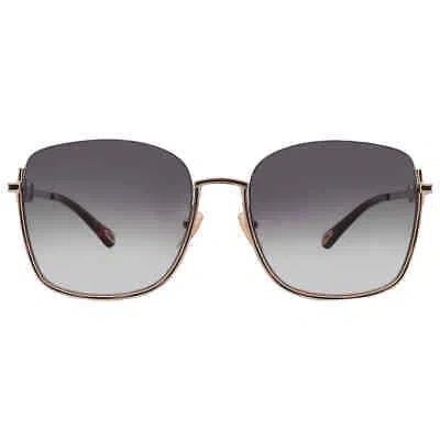 Pre-owned Chloé Chloe Gradient Gray Square Ladies Sunglasses Ch0070sk 005 59 Ch0070sk 005 59