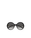 Chloé Gradient-lenses Round-frame Sunglasses In Black