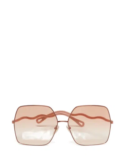 Pre-owned Chloé Gradient-lenses Sunglasses In Pink