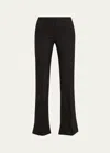 Chloé Grain De Poudre Wool Flare Pants In Black