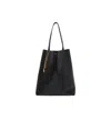Chloé Large Spin Tote Bag In Black
