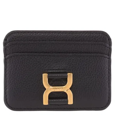 CHLOÉ CHLOE GRAINED LEATHER MARCIE CARD HOLDER