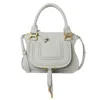 Chloé Chloe Grained Leather Small Marcie Bag In White