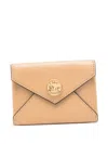 Chloé Grainy Logo Purse In Brown
