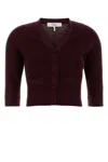 Chloé Chloe Grape Wool Cardigan In Purple