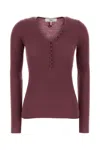 Chloé Grape Wool Sweater In Purple