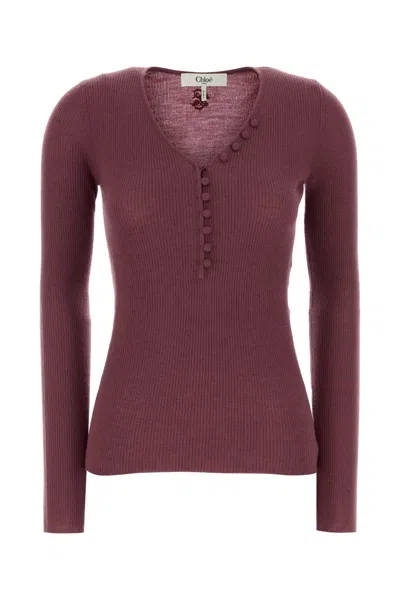 CHLOÉ GRAPE WOOL SWEATER