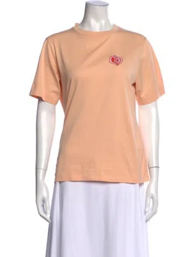 Pre-owned Chloé Graphic Print Crew Neck T-shirt In Neutral