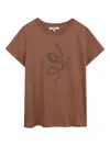 Chloé Graphic-print T-shirt In Brown