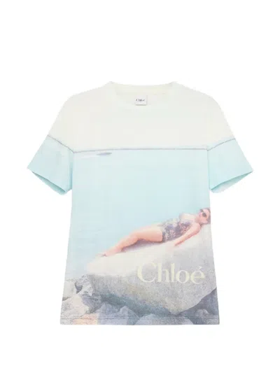 Chloé Graphic-print T-shirt In Multi