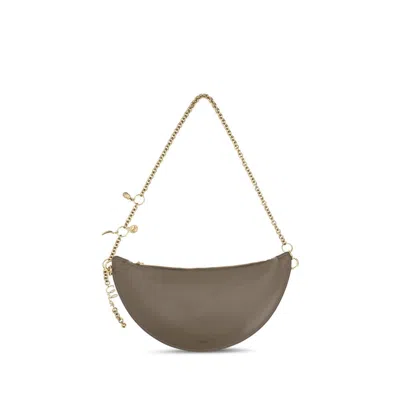 Chloé Gray Calf Leather Bos Taurus Shoulder Bag