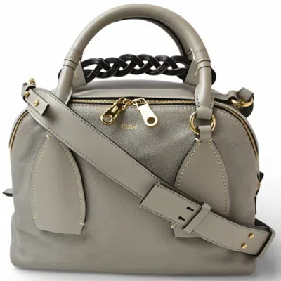 Pre-owned Chloé Gray Leather Handbag Shoulder Bag ()