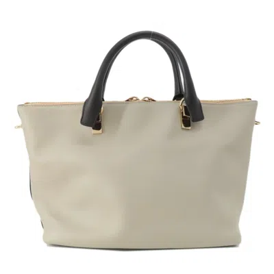 Pre-owned Chloé Gray Leather Tote Bag ()